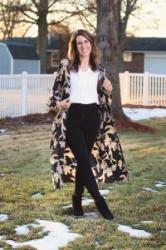 Thursday Fashion Files Link Up #241 – Floral Robe & Winter Box of Style