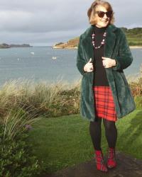 Tartan and fur for that festive feeling