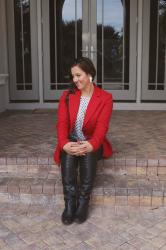A Statement Red Blazer