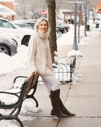 How to Wear White in Winter + TFF Linkup!