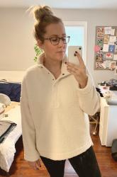 Aerie Cloud Sherpa Oversized Pullover review