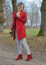 Czerwone bokti, czerwony płaszcz, czerwony kapturek? ♥