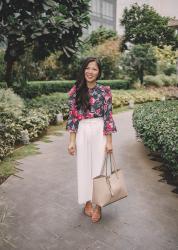 Two Ways to Wear a Floral Blouse