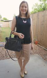 Peplum Tanks and Textured Pencil Skirts With Rebecca Minkoff Regan Bag | Weekday Wear Link Up!