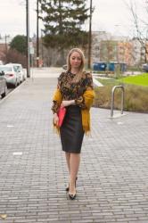 Valentine's Day Outfit Idea: Dark Florals + Faux Leather