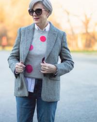 dot your “t”s and cross your “i”s | polka dotted preppy fun