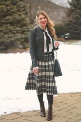 Plaid Midi Skirt & Confident Twosday Linkup