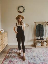 Black Overalls For Spring Five Ways