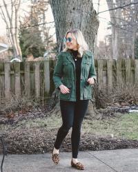 Green Utility Jacket Outfit + TFF Linkup!