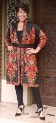 Bold Styling – Indian Floral Appliqued Coat