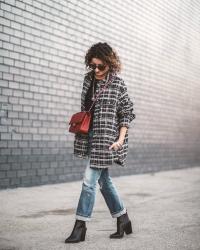 Plaid Shirt Jacket (& Tips For Styling Oversized Items)