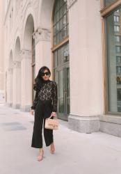 Lace + Culottes (and 5 shoes I love on sale)