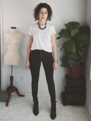 Madewell Petite Denim Review & Try-On: Skinny, Demi-Boot, & Perfect Vintage