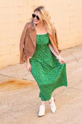 A Green Dress to Celebrate Spring with KC Homes & Style.