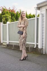 The 'It' Skirt: Silk & Snakeskin