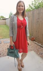 Casual and Business Casual Dresses With Balenciaga First Bag : Weekday Wear Link Up