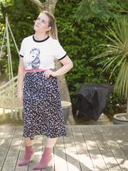 The Size 12 Chronicles: The Graphic Tee + Slinky Skirt