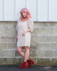 You Are Not Alone + Chiffon Babydoll Dress & Booties