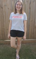 Striped Tees and Shorts To Stay At Home - Weekday Wear Link Up