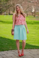 Pairing Red & Light Blue for Spring 