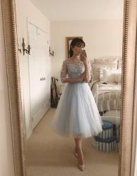 Tulle dress at home