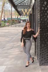 Making a Statement in Houndstooth Trousers