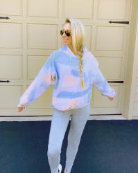 New Tie Dye Loungewear + What I’ve Been Wearing At Home