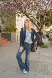 What to wear with flared jeans