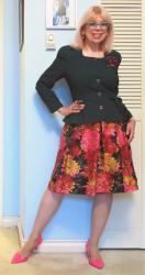 Dark Florals and Double Peplum