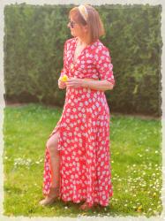 Look printanier avec ma longue robe fleurie !