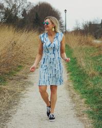 Tie Dye Dress Now and Later + TFF Linkup