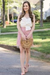 Pink Embroidered Skirt