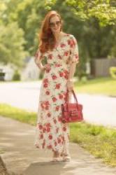 Turning Heads Linkup – Floral  Maxi Dress for Spring