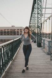 Golden hour on Sixth Street Bridge