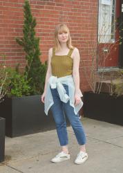 Styling a Sweater Tank for Spring 