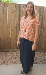 Weekday Wear Linkup: Maxi Skirts and Leopard Print Tees