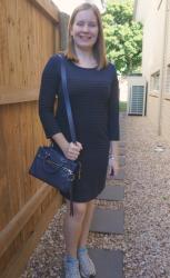 Long Sleeved Dresses And Micro Bedford Bag