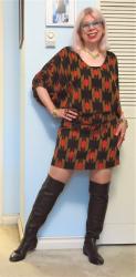 Fancy Friday: Funky Print and Tall Boots