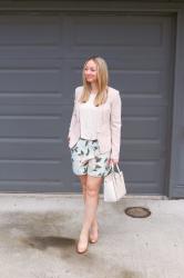 Spring Style: Floral Print Shorts + Blazer