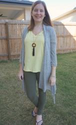 Green and Yellow Worn Two Ways: Jeans and Tee | Weekday Wear Link Up