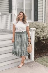 Tie Dye Skirt Outfit + Tie Dye Favs