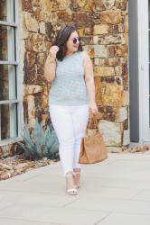 Summer Knit + White Jeans