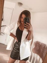 White blazer Femme Luxe 