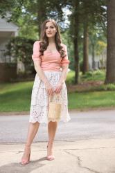 White Lace Midi Skirt + My favorite Summer Midis