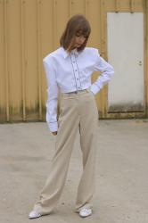 Crop shirt and long pants