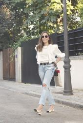 White Blouse And Jeans