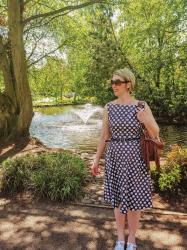 Brown Polka Dot Dress: Pretty Woman Style