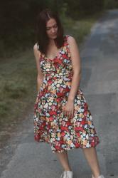 Robe vintage et fleurie