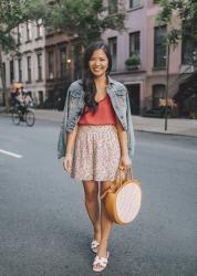 Two Ways to Wear Floral Pleated Shorts