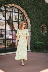 PERIDOT GREEN SUMMER DRESS